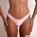 AMOFINY Women's Fashion Swimwear Bikini Sexy Thong V Beach Swimsuit Pink B07NL74JX8